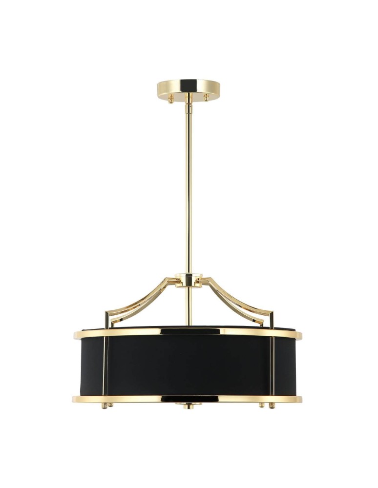 Żyrandole w stylu Hampton - Orlicki Design Stanza Gold Nero S 3xE27 Złoty/Czarny - produkt kolory-swiatla.pl 1