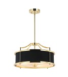 Żyrandole w stylu Hampton - Orlicki Design Stanza Gold Nero S 3xE27 Złoty/Czarny - product 2