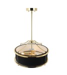 Żyrandole w stylu Hampton - Orlicki Design Stanza Gold Nero S 3xE27 Złoty/Czarny - product 4
