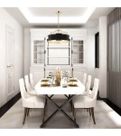Żyrandole w stylu Hampton - Orlicki Design Stanza Gold Nero S 3xE27 Złoty/Czarny - product 9