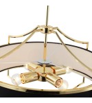 Żyrandole w stylu Hampton - Orlicki Design Stesso Gold Nero M 4xE27 Złoty/Czarny - product 4