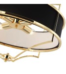 Żyrandole w stylu Hampton - Orlicki Design Stesso Gold Nero M 4xE27 Złoty/Czarny - product 6