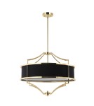 Żyrandole w stylu Hampton - Orlicki Design Stesso Gold Nero M 4xE27 Złoty/Czarny - product 8