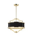Żyrandole w stylu Hampton - Orlicki Design Stesso Gold Nero S 3xE27 Złoty/Czarny - product 2