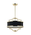 Żyrandole w stylu Hampton - Orlicki Design Stesso Gold Nero S 3xE27 Złoty/Czarny - product 3