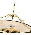 Żyrandole w stylu Hampton - Orlicki Design Stesso Gold Nero S 3xE27 Złoty/Czarny - product 7