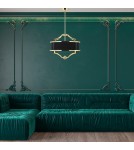 Żyrandole w stylu Hampton - Orlicki Design Stesso Gold Nero S 3xE27 Złoty/Czarny - product 9