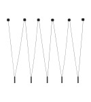 Lampy wiszące - Orlicki Design Viva V Nero 5xG9 Czarny - produkt 1