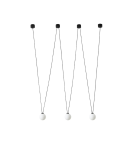 Lampy wiszące - Orlicki Design Movo III 3xG9 Czarny/Biały mleczny - product 2
