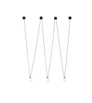 Lampy wiszące - Orlicki Design Movo III 3xG9 Czarny/Biały mleczny - product 1