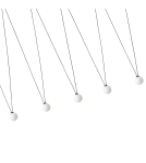 Lampy wiszące designerskie - Orlicki Design Movo V 5xG9 Czarny mat/Biały mleczny - product 3