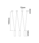 Lampy wiszące - Orlicki Design Viva III Nero 3xG9 Czarny - produkt 2