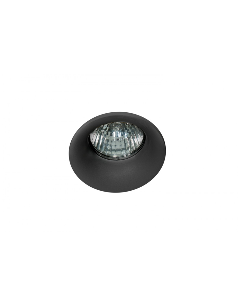 Lampy podtynkowe okrągłe - Azzardo IVO BLACK 1xGU10 Wpuszczana Czarny AZ1716 - produkt kolory-swiatla.pl 1