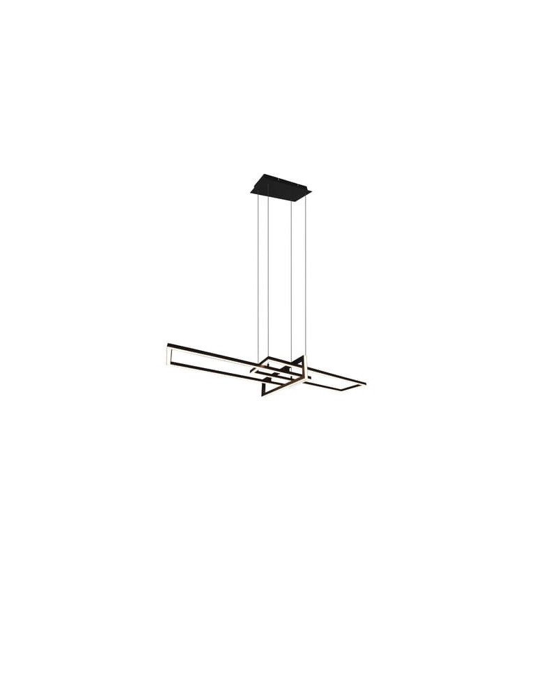 Lampy wiszące LED - Trio Salinas Wisząca 1xLED max 34W 4200lm 3000K Czarny Mat 320310332 - produkt kolory-swiatla.pl 1
