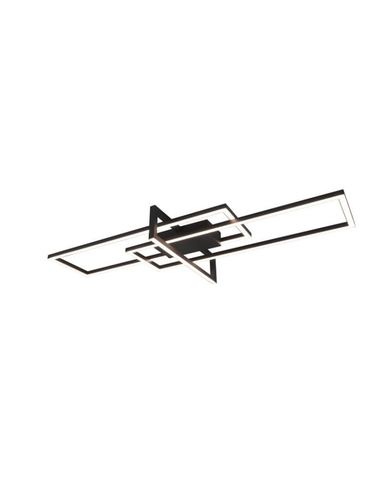 Lampy sufitowe nowoczesne - Trio Salinas Sufitowa 1xLED max 34W 3900lm 3000K Czarny Mat 620310332 - produkt kolory-swiatla.pl 1