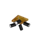 Lampy sufitowe reflektory - Trio Marley Reflektor 4xGU10 max 35W Czarny Mat 812400432 - produkt 2