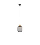 Lampy wiszące - RL Calimero Wisząca 1xE27 max 40W Czarny Mat R30561032 - produkt 1