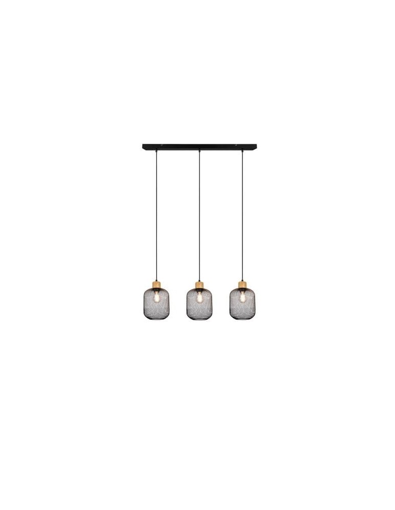 Lampy wiszące - RL Calimero Wisząca 3xE27 max 40W Czarny Mat R30563032 - product kolory-swiatla.pl 2