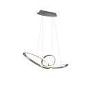 Lampy wiszące LED - RL Sansa Wisząca 1xLED max 28W 3200lm 3000K Nikiel Mat R32751107 - product 1