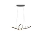 Lampy wiszące LED - RL Sansa Wisząca 1xLED max 28W 3200lm 3000K Nikiel Mat R32751107 - product 2
