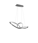 Lampy wiszące LED - RL Sansa Wisząca 1xLED max 28W 3200lm 3000K Nikiel Mat R32751107 - product 4
