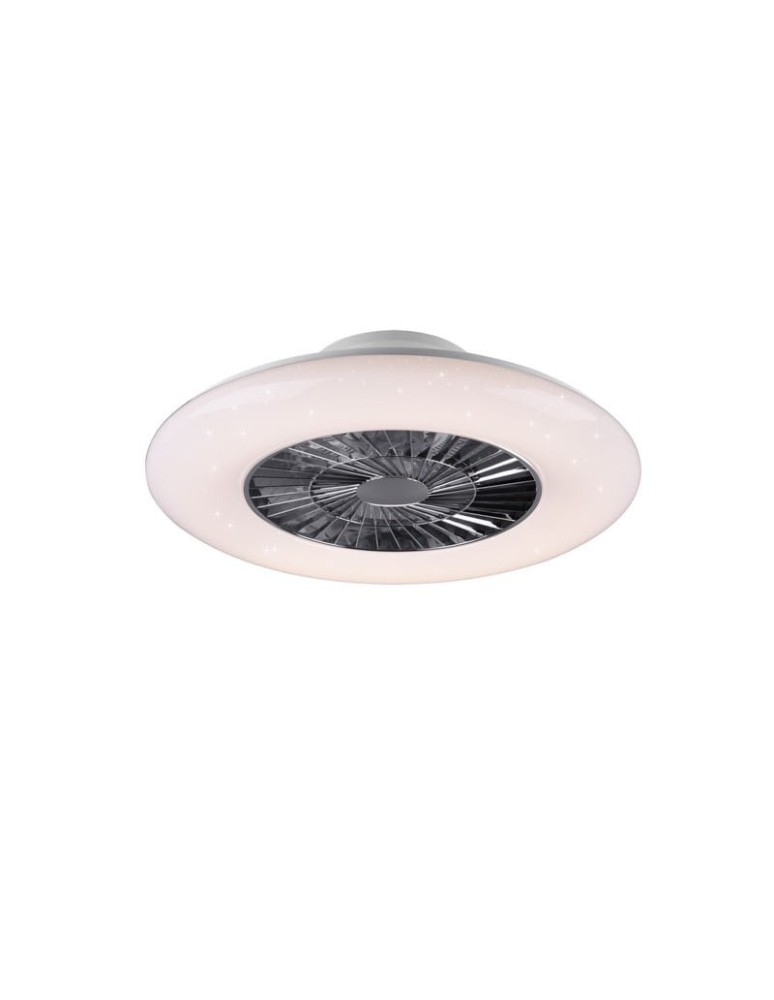 Wentylatory z oświetleniem - RL Visby Wentylator 1xLED max 40W 5000lm 3000-6500K Chrom R62402106 - produkt kolory-swiatla.pl 1