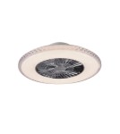 Wentylatory z oświetleniem - RL Harstad Wentylator 1xLED max 40W 5000lm 3000-6500K Chrom R62412106 - product 1
