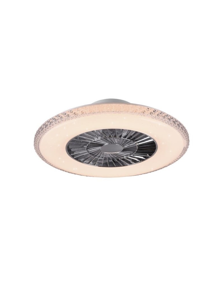 RL Harstad Wentylator 1xLED max 40W 5000lm 3000-6500K Chrom R62412106