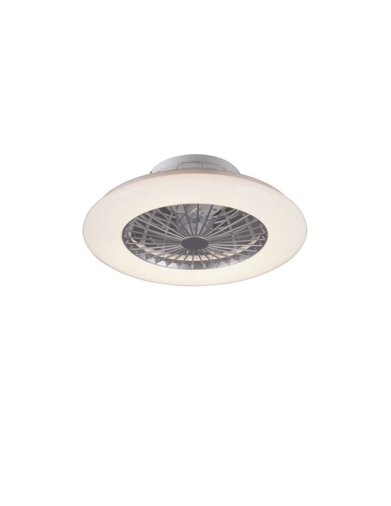 Wentylatory z oświetleniem - RL Stralsund Wentylator 1xLED max 30W 2200lm 3000-6500K tytanowy R62522187 - produkt kolory-swiatla.pl 1