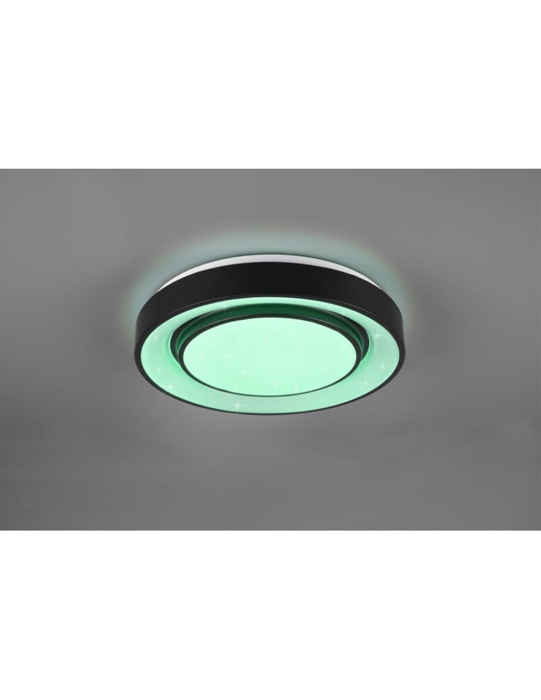 Lampy sufitowe - RL Mona RGBW Sufitowa 1xLED max 20W 2400lm RGBW+3000-6000K Czarny Mat R65041032 - product kolory-swiatla.pl 3