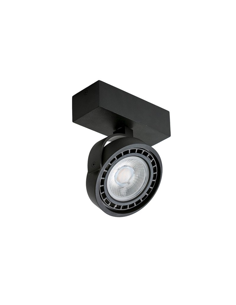 Reflektory sufitowe - Azzardo JERRY 1 12V BLACK 1xAR111 Reflektor Sufitowy Czarny AZ1365 - produkt kolory-swiatla.pl 1