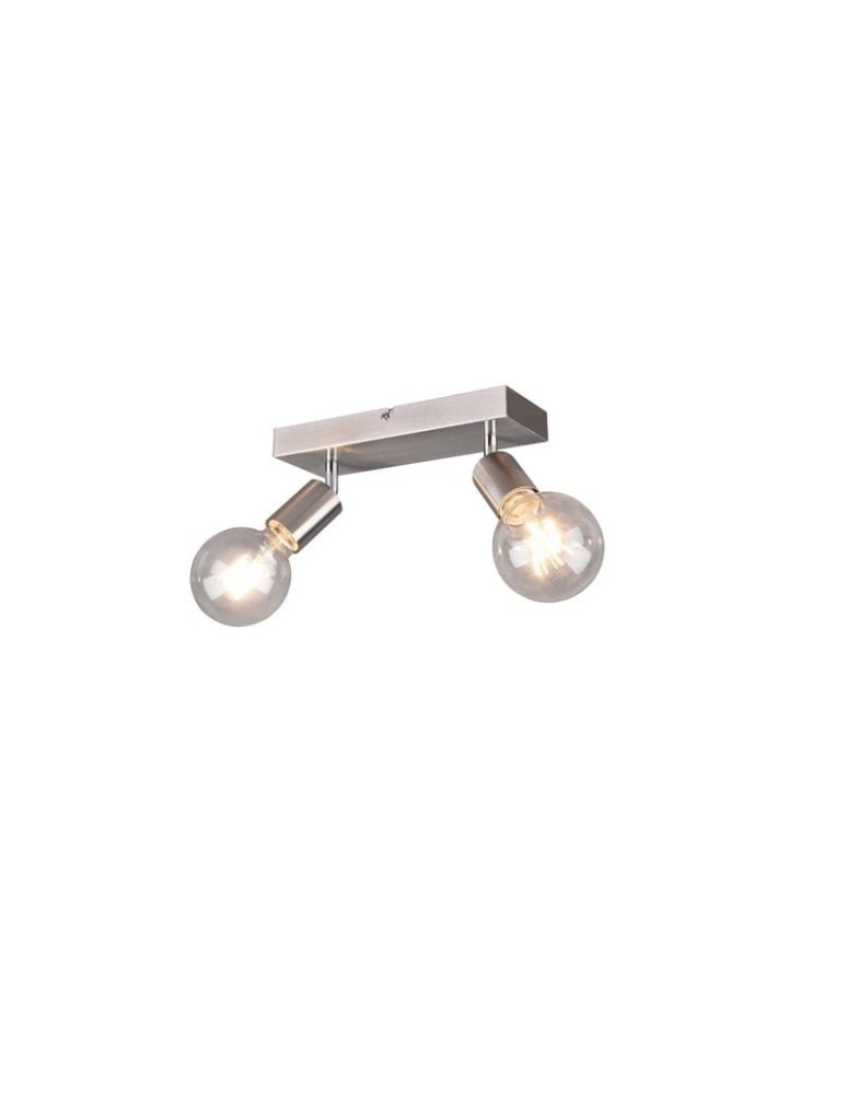 Lampy sufitowe reflektory - RL Vannes Reflektor 2xE27 max 40W Nikiel Mat R80182007 - produkt kolory-swiatla.pl 1