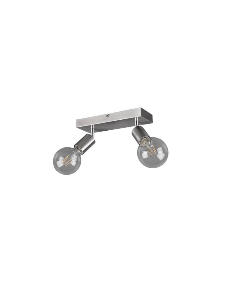 Lampy sufitowe reflektory - RL Vannes Reflektor 2xE27 max 40W Nikiel Mat R80182007 - produkt kolory-swiatla.pl 2