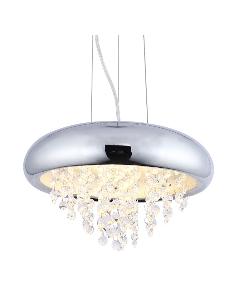 Lampy wiszące LED - Zuma Line MONT Lampa Wisząca Chrom 1xLED 18096-L - produkt kolory-swiatla.pl 1