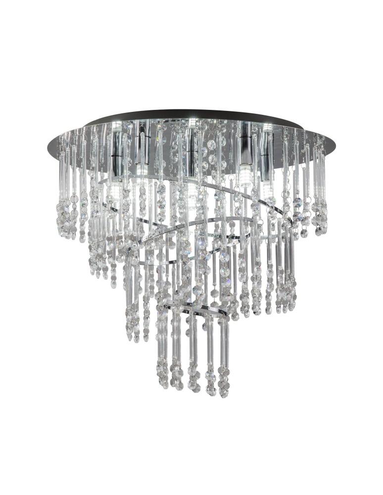 Lampy sufitowe z kryształami - Zuma Line TERRE Lampa Sufitowa Chrom 6xG9 19154L - produkt kolory-swiatla.pl 1