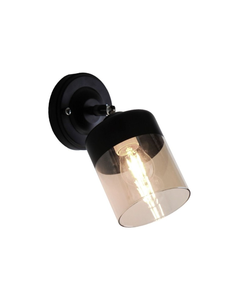 Zuma Line PORTO KINKIET Czarny 1xE14 CL19020-1W-BL