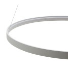 Lampy wiszące okręgi - Zuma Line Wisząca Circle LED 50W 3000K śr 78cm dł. linek 250cm LA0716/1 - WH - product 2