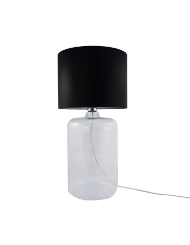 Zuma Line stołowa AMARSA transparentna podstawa abażur czarny 1xE27 5507BK - produkt 2