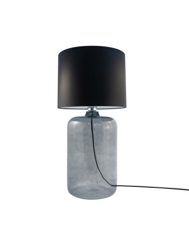 Zuma Line stołowa AMARSA transparentno grafitowa podstawa abażur czarny 1xE27 5510BK - produkt 2