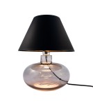 Lampy stołowe z abażurem - Zuma Line stołowa MERSIN Grafit 1xE27 5517BKGO - produkt 1
