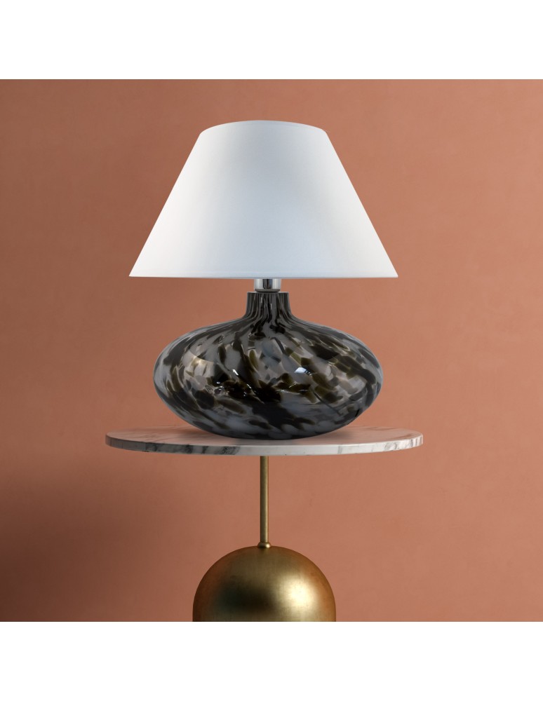 Lampy stołowe z abażurem - Zuma Line stołowa ADANA KREZLE 1xE27 5524WH - produkt kolory-swiatla.pl 3
