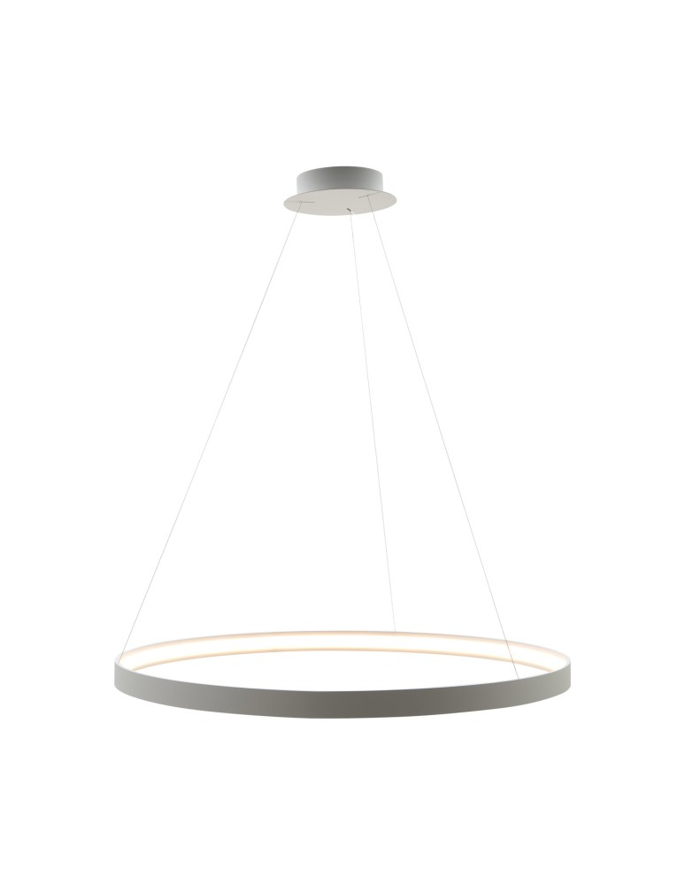 Lampy wiszące okręgi - Zuma Line Wisząca CIRCLE LED 70W 3000K 110cm dł. linek 250cm LA0717/1 - WH - produkt kolory-swiatla.pl 1