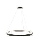 Lampy wiszące okręgi - Zuma Line Wisząca CIRCLE LED 50W 3000K śr 78cm dł. linek 250cm LA0721/1 - BK - product 1
