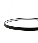 Lampy wiszące okręgi - Zuma Line Wisząca CIRCLE LED 50W 3000K śr 78cm dł. linek 250cm LA0721/1 - BK - product 5