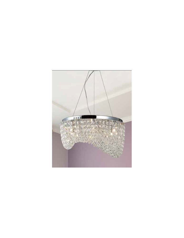 Lampy wiszące glamour - Azzardo CARMEN TOP/PENDANT 6xG9 2w1 Sufitowa lub Wisząca Przeźroczysty AZ1284 - product kolory-swiatla.pl 2