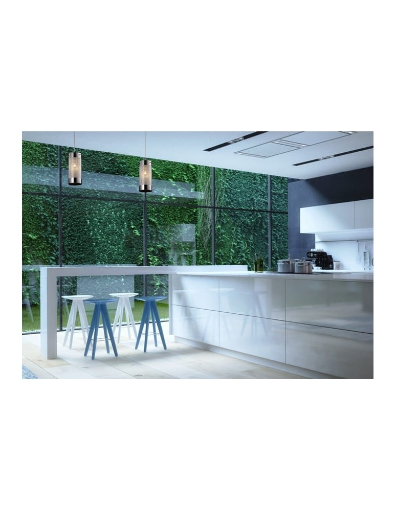 Lampy wiszące podwójne - Light Prestige Monte 2 wisząca 2xE27 srebrny, transparentny LP-1305/2P - produkt kolory-swiatla.pl 3