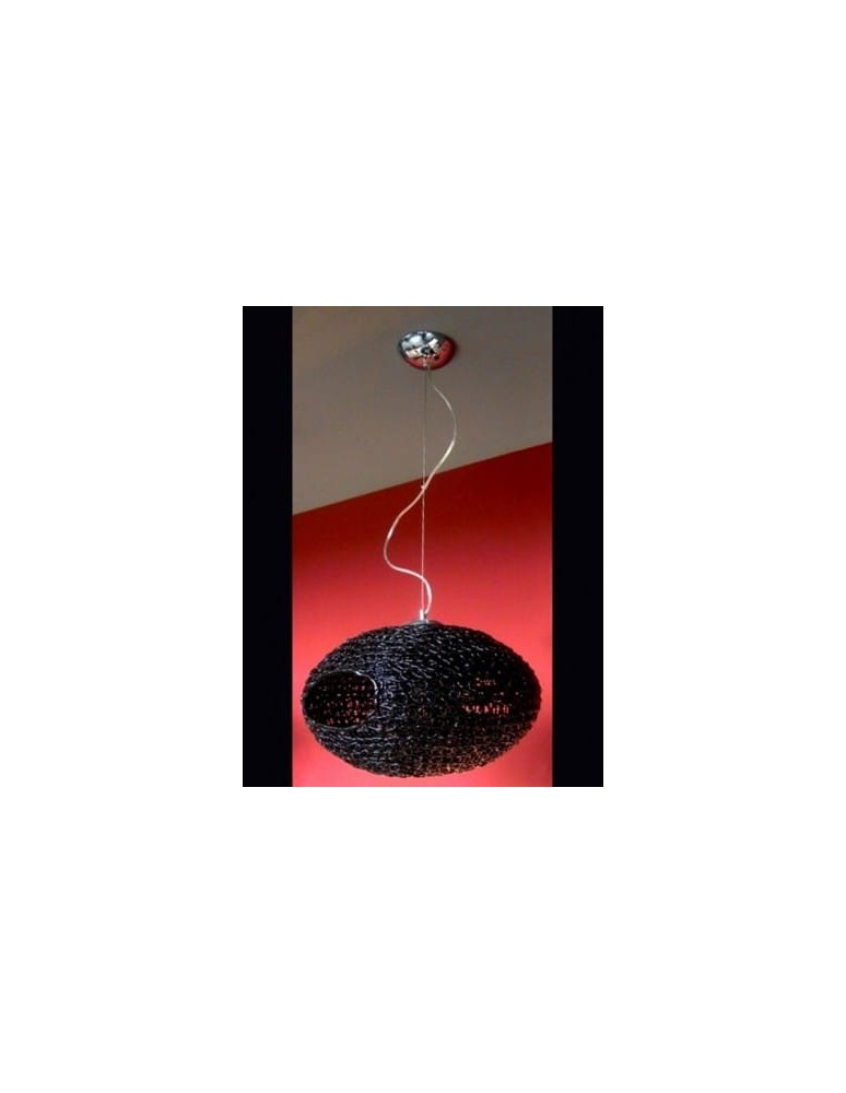 Lampy wiszące - Light Prestige Neste wisząca czarna 1xE27 czarny, srebrny LP-1802/1P czarna - product kolory-swiatla.pl 2