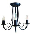 Żyrandole świecznikowe - Light Prestige Perła 3 wisząca czarna 3xE14 czarny LP-020/3P black - product 1