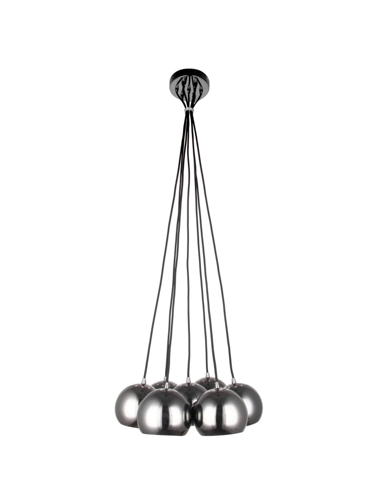 Lampy wiszące - Light Prestige Punto 7 wisząca grafit 7xE14 grafitowy LP-22872/7P grafit - produkt kolory-swiatla.pl 1