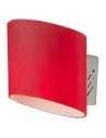 Light Prestige Saragossa kinkiet czerwony 1xG9 biały, srebrny LP-B 1111/1 czer.